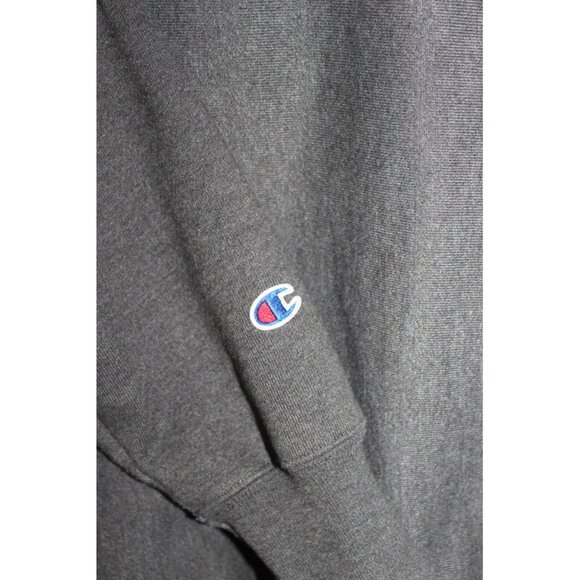 CHAMPION Reverse Weave Hoodie Granite Heather Pullover Sweatshirt - Picture 6 of 12